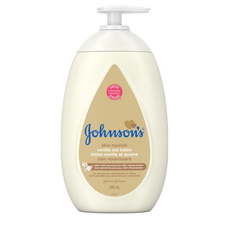 Johnson's Baby Lotion, Skin Nourish Vanilla Oat Lotion, 500 mL