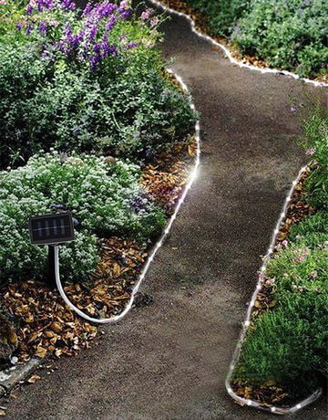Sharper Image Solar Powered Led Outdoor Rope Light Canada Qty