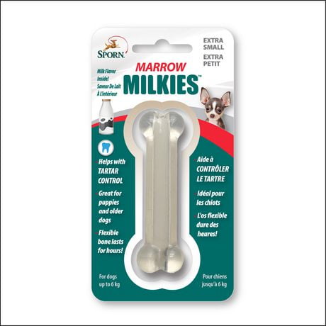SPORN Marrow Milkies X-Small Dog Chew, Flexible, soft dog chew