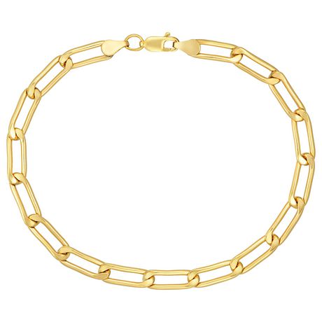 Quintessential 14KT Gold Filled Elongated Curb Bracelet 8.5