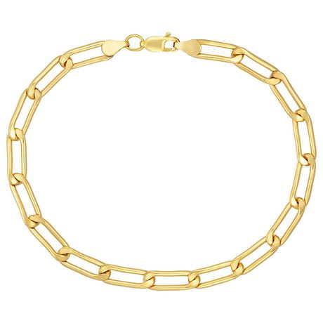 Quintessential 14KT Gold Filled Elongated Curb Bracelet 8.5