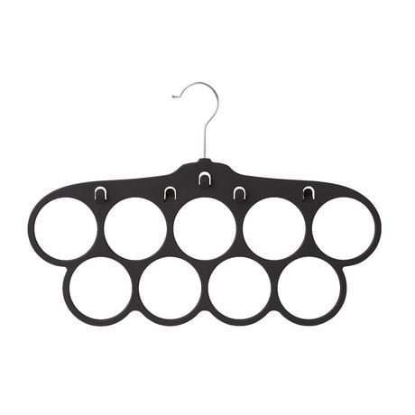 neatfreak!® 9-loop Scarf And Accessory Hanger, Black, Pack of 1