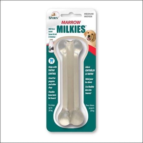 SPORN Marrow Milkies Medium Dog Chew, Flexible, soft dog chew