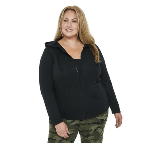 women's full zip hoodie plus size