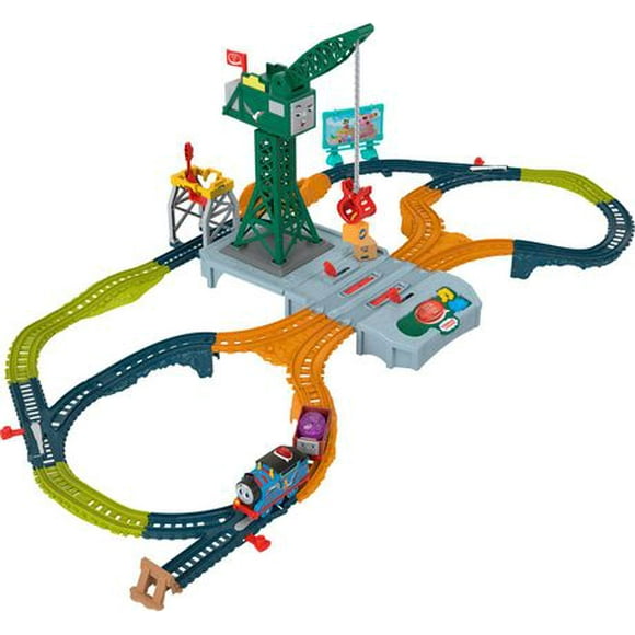 Thomas & Friends Talking Cranky Delivery Train Set with Songs Sounds & Phrases, Ages 3+