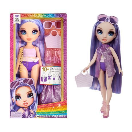Rainbow High Swim & Style Violet (Purple) 11” Doll