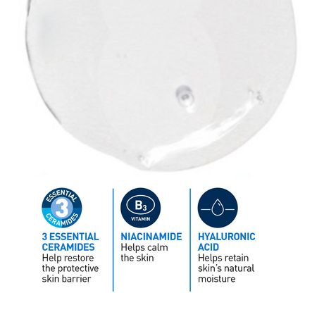 CeraVe Foaming Facial Cleanser With Hyaluronic Acid and 3 Ceramides ...