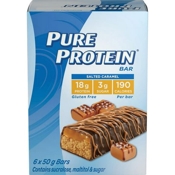 Barres  caramel salé de Pure Protein 6x50G 6x50g