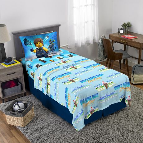 Lego Movie 2 Rex Treme 4pc Bed Set Plus Bonus Tote