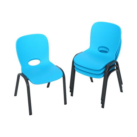 LIFETIME Kids Stacking Chairs Bundle 2 Pack Glacier Blue Walmart Ca   6000206672625 