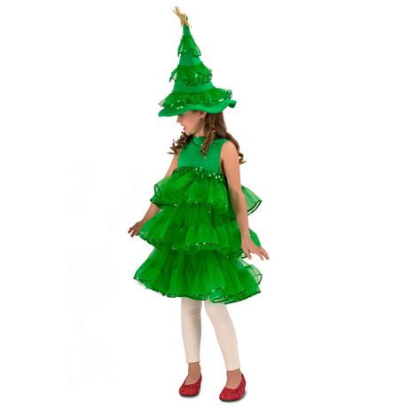 Costume D'Arbre De Noël De Paillettes D'Enfant