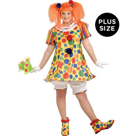 Adulte Giggles Le Costume Clown Plus