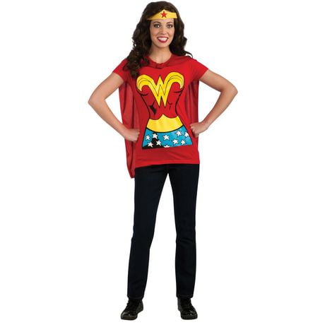 Kit De Costume De T-Shirt Adulte Wonder Woman