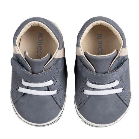 Robeez - Baby, Infant, Toddler, Boys - First Kicks - Grey Leather Adam ...