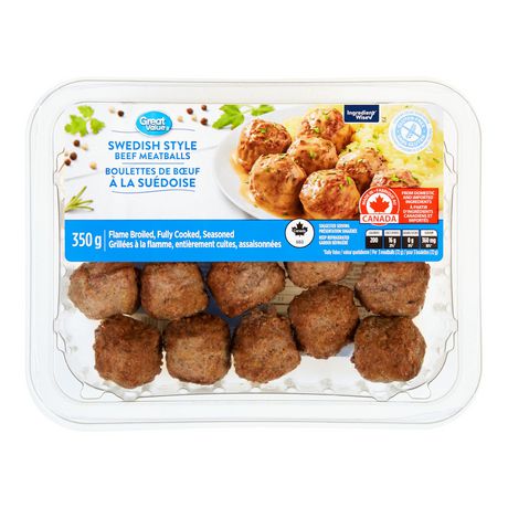 Great Value Swedish Style Beef Meatballs - Walmart.ca