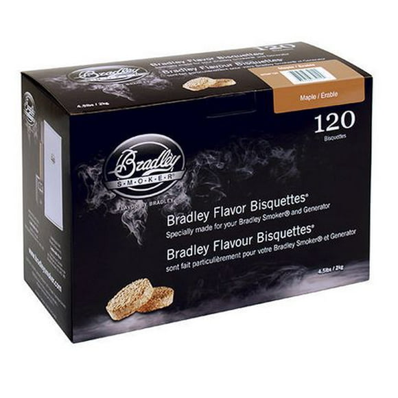 Briquettes aromatisées à l'érable Bradley Smoker pour fumoir