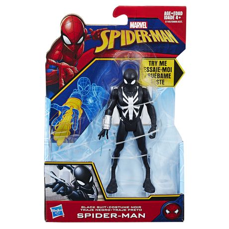 Marvel Spider-Man 6-inch Black Suit Spider-Man Figure | Walmart Canada