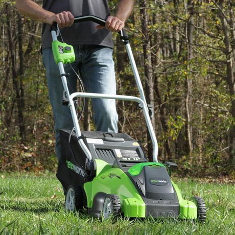 Greenworks 40V 16-inch Cordless Lawn Mower, 4.0 AH Battery and Charger ...