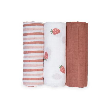 Lulujo - Infant, Baby, Infant - Cotton Muslin Receiving Blankets - 3 Pack