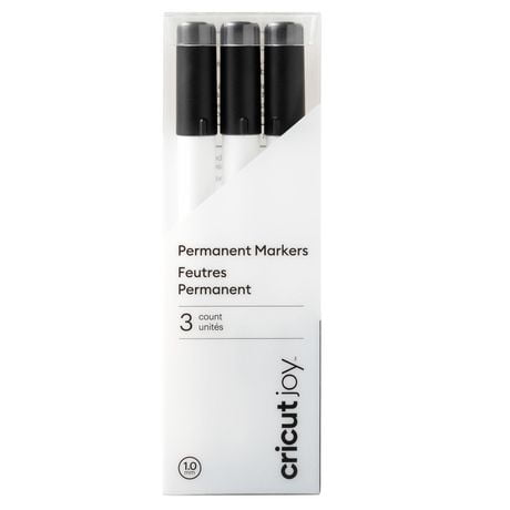 Cricut Joy Permanent Markers 1.0 mm, Black (3 ct)