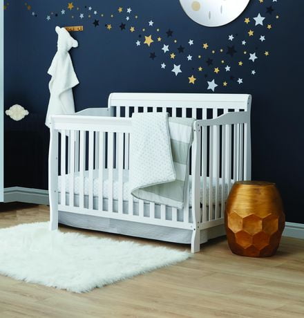 Lit De Bebe 4 En 1 Sara Concord Baby Blanc Matelas De Lit De Bebe Paquet Walmart Canada