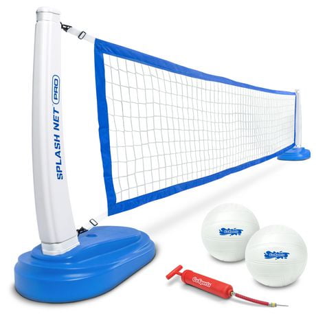 GoSports - Ensemble de volley-ball de piscine Splash Net PRO - Bleu