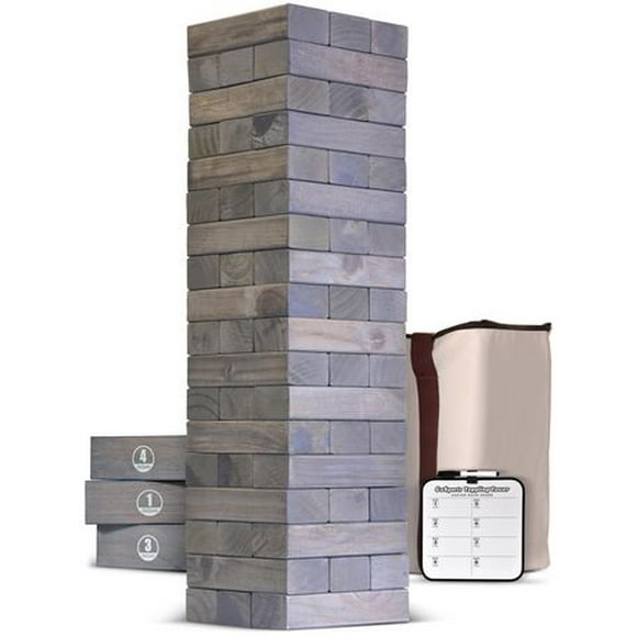 GoSports - Giant Wooden Toppling Tower - Gray