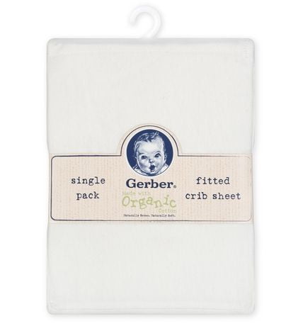 white fitted crib sheet