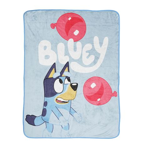 Bluey 'Floating Balloons' Kids' Silk Touch Fleece Throw, 100% Polyester, 46" x 60"