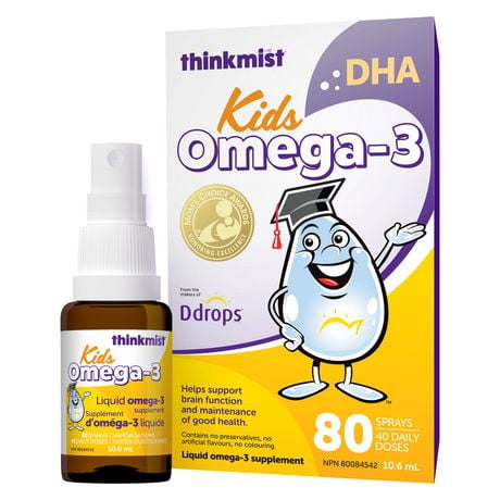 Thinkmist® DHA 80 Sprays, Liquid DHA omega-3 Supplement