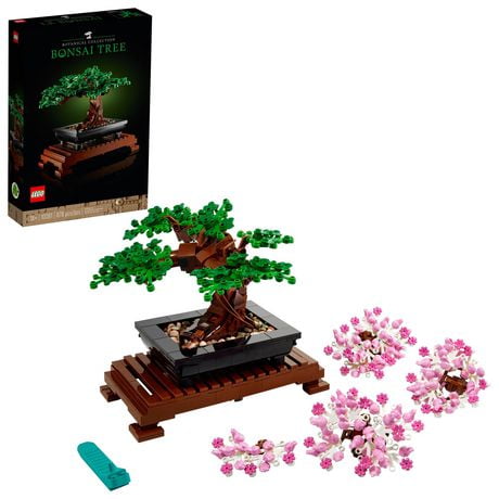 LEGO Icons Bonsai Tree Building Set, Features Cherry Blossom Flowers, Adult DIY Plant Model, Creative Gift for Home Décor, Office Art or Mother's Day Decoration, Botanical Collection Design Kit, 10281, Includes 878 Pieces, Ages 18+