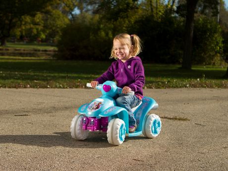 kid trax frozen 6v toddler quad ride on