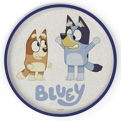 Zak Designs Bluey 8" Bamboo Dinner Plate, Bluey 8" Bamboo Dinner Plate