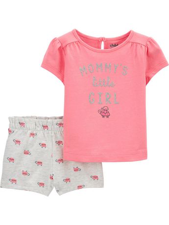 Child of Mine made by Carter's Toddler Girls 2pc clothing set -Giraffe ...