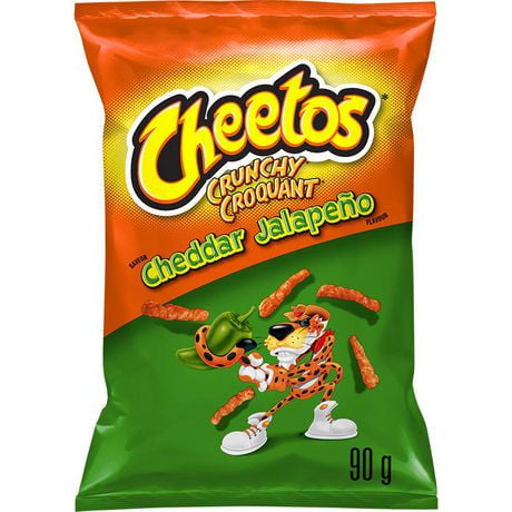 Cheetos Crunchy Cheddar Jalapeño Flavour Cheese Flavoured Snacks ...