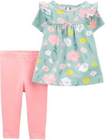 Child of Mine made by Carter's Infant Girls 2pc Set - Floral | Walmart ...