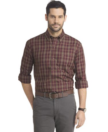 Arrow Men's Long Sleeve Heritage Twill Woven Shirt | Walmart Canada