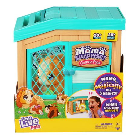 LITTLE LIVE PETS S1 MAMA SURPRISE PLAYSET 3 Babies Included Walmart