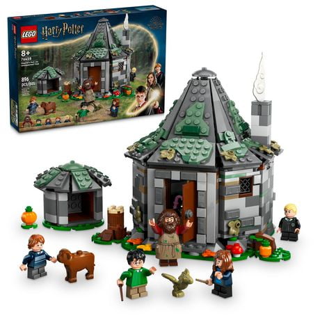 LEGO Harry Potter Hagrid’s Hut: An Unexpected Visit, Harry Potter Toy with 7 Characters and a Dragon for Magical Role Play, Buildable House Toy, Gift Idea for Girls, Boys and Kids Ages 8 and Up, 76428, Includes 896 Pieces, Ages 8+