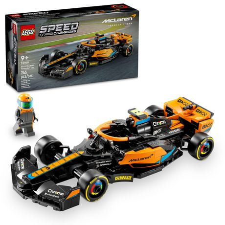 LEGO Speed Champions La voiture de course de Formule 1 McLaren 2023 76919 Ensemble de construction (245 pièces) Comprend 245 pièces, 9+ ans
