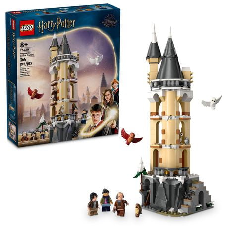 LEGO Harry Potter Hogwarts Castle Owlery Toy, Wizarding World Fantasy Toy for Girls and Boys, Harry Potter Toy Playset with 3 Characters, Birthday Gift Idea for Kids Ages 8 and Up, 76430, Includes 364 Pieces, Ages 8+