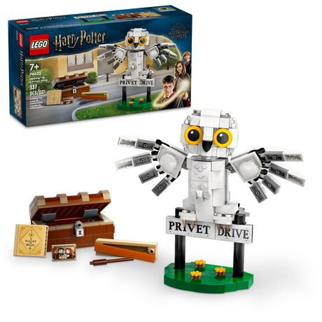 LEGO Harry Potter Hedwig at 4 Privet Drive, Buildable Fantasy Toy with a Harry Potter Owl Figure, Harry Potter Toy for Independent Play, Harry Potter Gift Idea for Girls, Boys and Kids Ages 7+, 76425, Includes 337 Pieces, Ages 7+