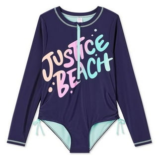 Girls Swim Set With Long Sleeve Rash Guard, Swim Shorts, And Sunglasses,  Kids Ages 3t-8 Years (pink - Beach Life) : Target
