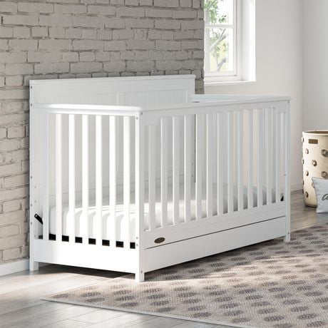 graco hadley crib white