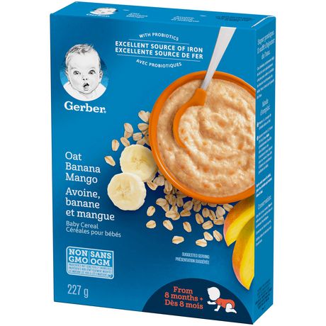 Gerber Stage 3 Oat Banana Mango Baby Cereal 227 G Walmart Canada