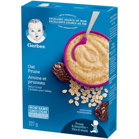 Gerber Stage 2 Oat Prune Baby Cereal 227 G Walmart Canada