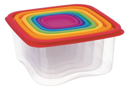 MAINSTAYS 14-Piece Rainbow Food Storage Set | Walmart Canada