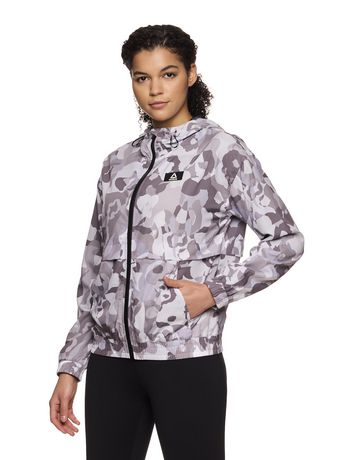 Printed Collared Cotton Women's Active Wear Jacket