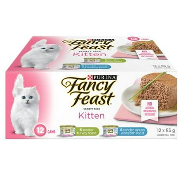 Fancy Feast Kitten Variety Pack, Wet Cat Food 12 X 85g, 12 X 85g