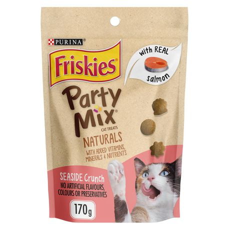 Friskies Party Mix Seaside Crunch, Natural Cat Treats 170g, 170 g